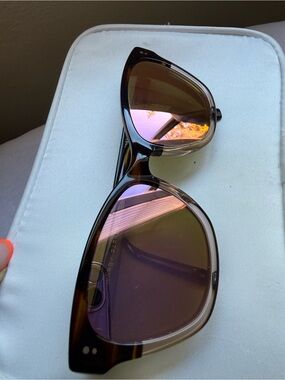 Warby Parker Delaney Cat Eye Sunglasses Tortoise Blush Frame